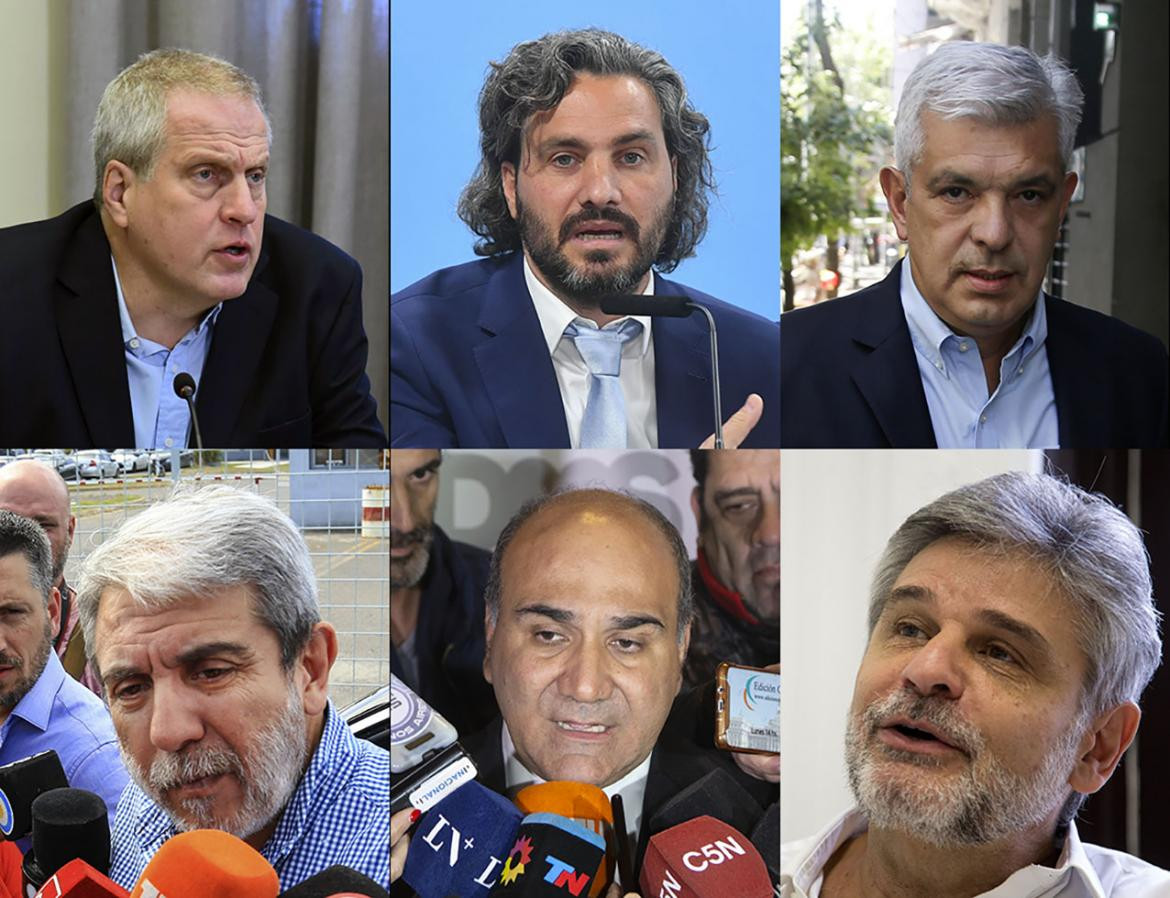 Santiago Cafiero, Julian Domínguez, Aníbal Fernández, Juan Manzur, Daniel Filmus y Jaime Perzyck, AGENCIA NA