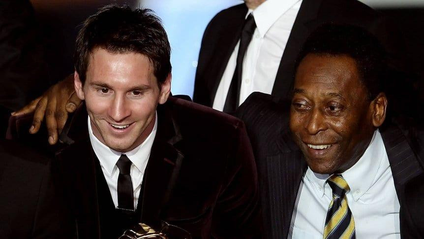 Lionel Messi y Pelé, fútbol