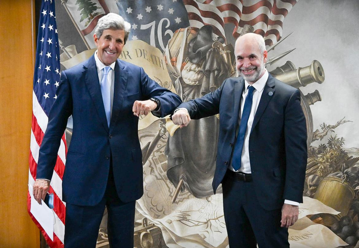 Horacio Rodríguez Larreta se reunió con John Kerry