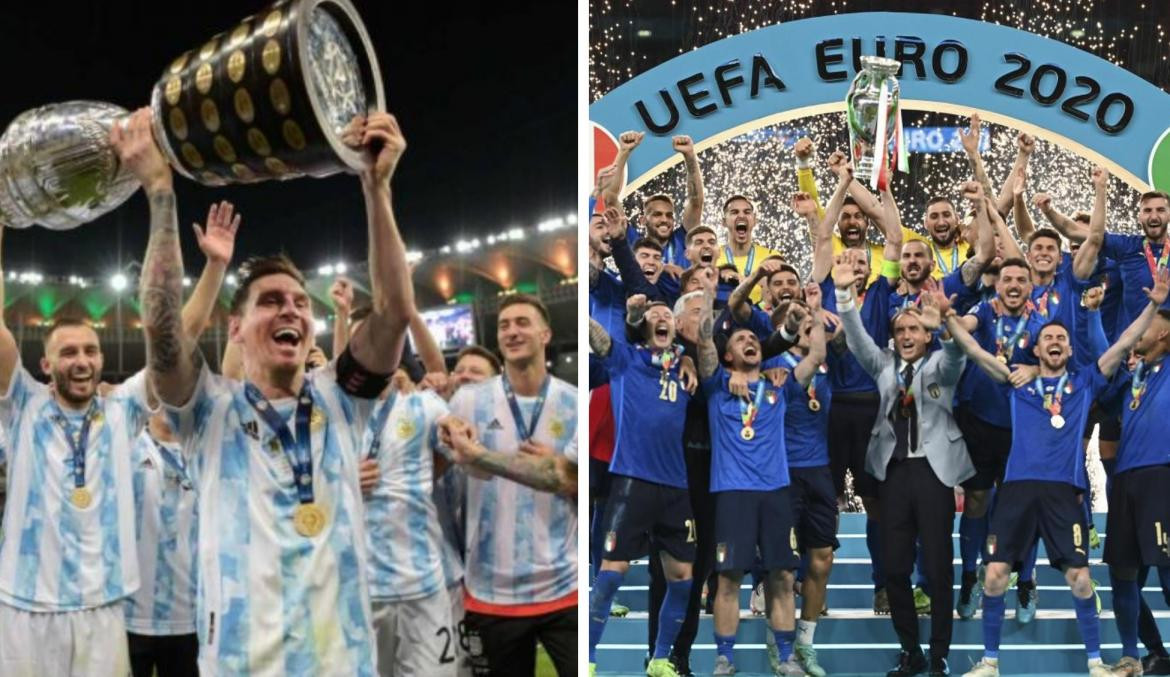 Argentina e Italia, campeones Copa América y Eurocopa, NA