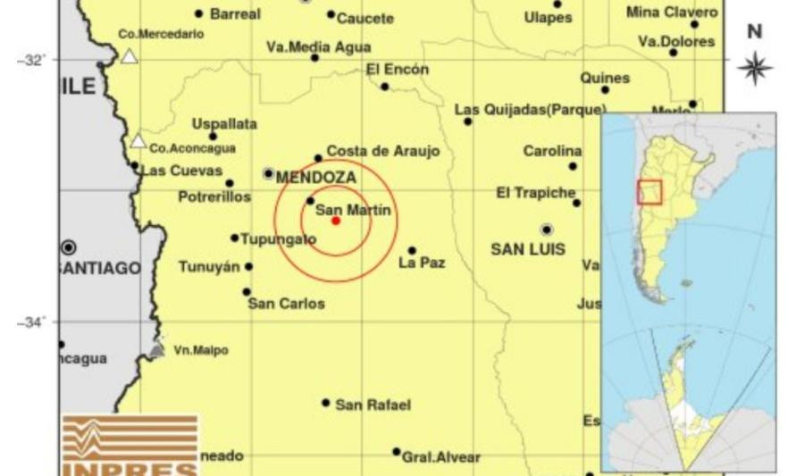 Mendoza: un fuerte terremoto de 5,2 grados en la escala Richter sacudió la provincia, foto NA