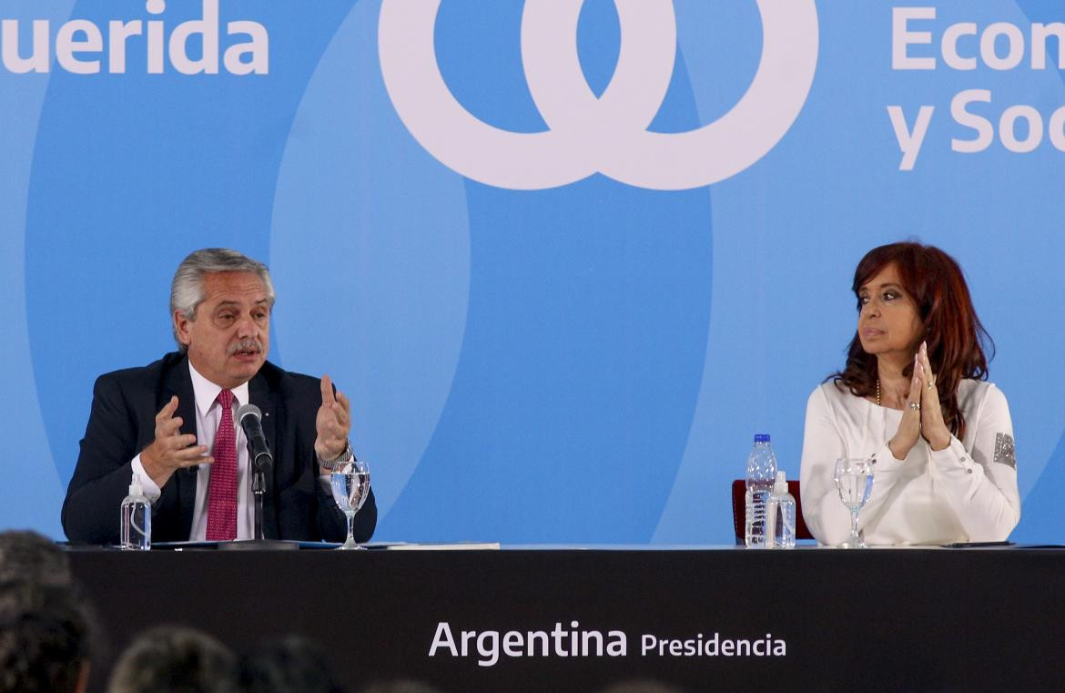 Alberto Fernández junto a Cristina Fernández de Kirchner, AGENCIA NA