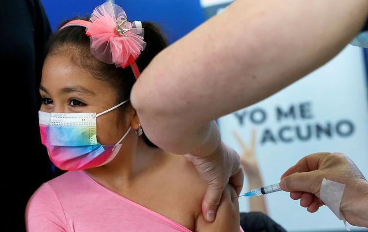 Vacunación, niños, foto Reuters