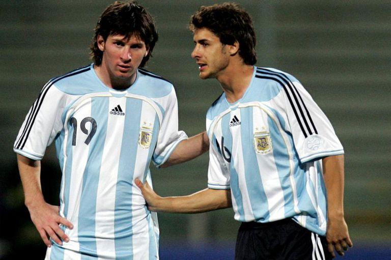 Lionel Messi y Pablo Aimar
