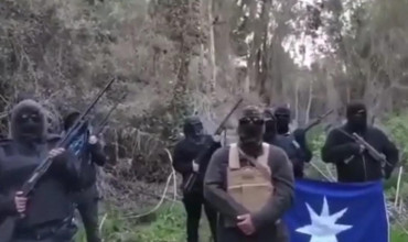 Video: Comuneros mapuches exhibieron sus armas y prometieron usarlas para defender un terreno en el sur de Chile