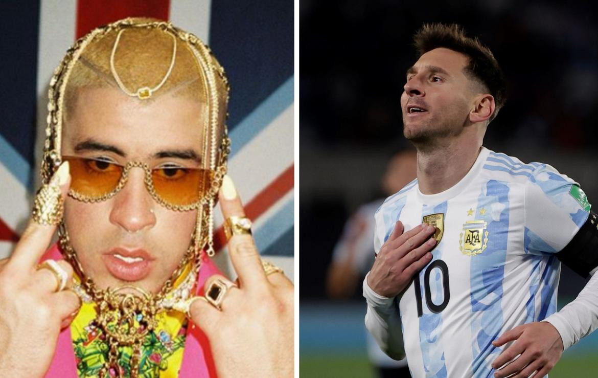 Bad Bunny y Lionel Messi