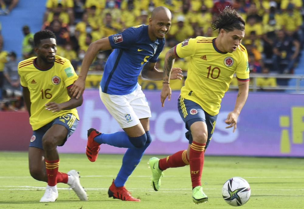 Colombia vs. Brasil, fútbol, Foto NA