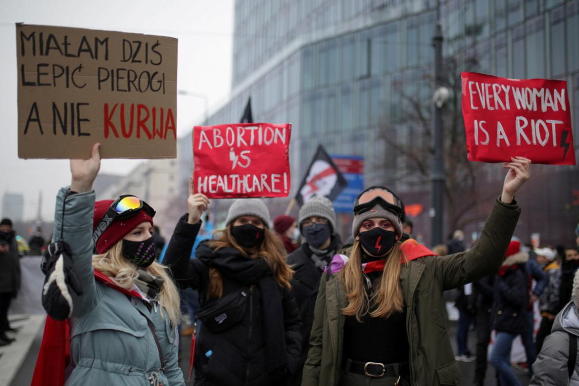 Polonia, marcha a favor del aborto, Reuters