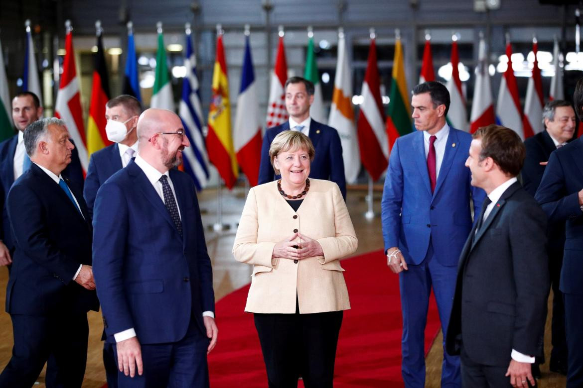 Angela Merkel en su última conferencia en la Unión Europea, Reuters