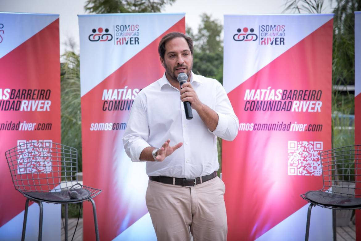 Matías Barreiro, candidato a presidente de River