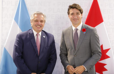 Alberto Fernández se reunió en Roma con Justin Trudeau para fortalecer relación de Argentina y Canadá