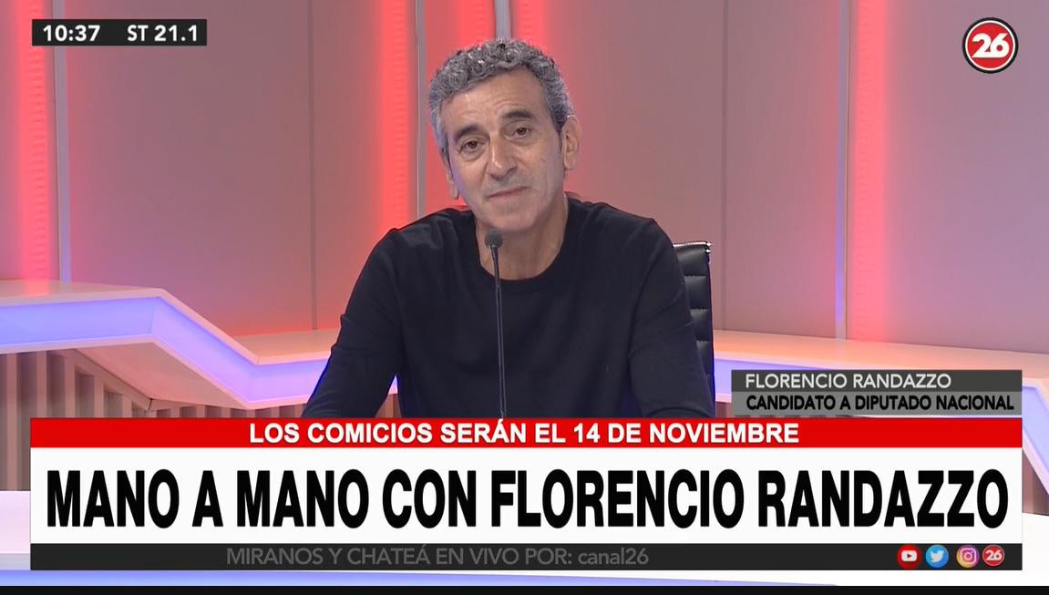Florencio Randazzo en Canal 26