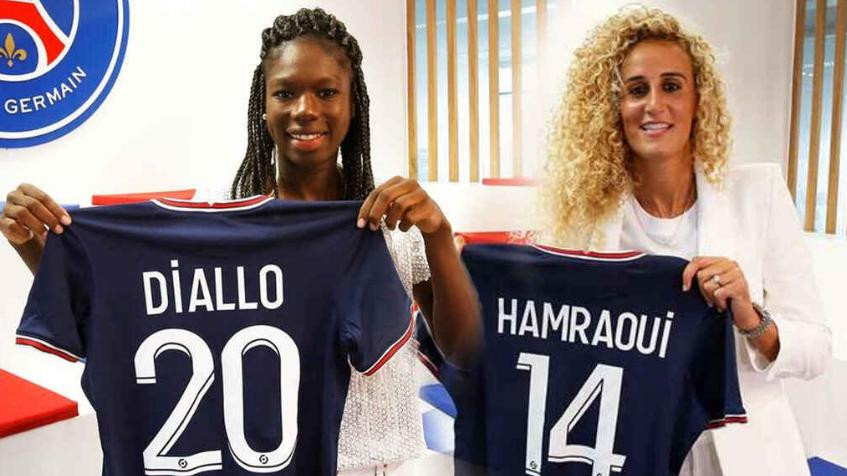 Aminata Diallo y Kheira Hamraoui, jugadoras del PSG