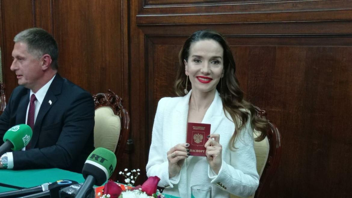 Natalia Oreiro con la ciudadanía rusa