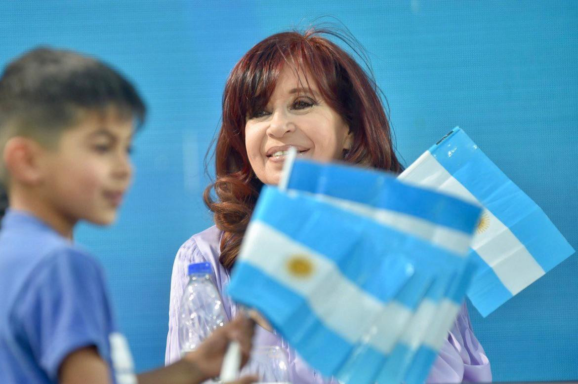 Cristina Kirchner en el Cierre de campaña del Frente de Todos en Merlo