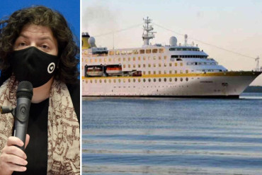 Carla Vizzotti desmintió la versión sobre el escándalo con el crucero Hamburg en puerto de Buenos Aires 