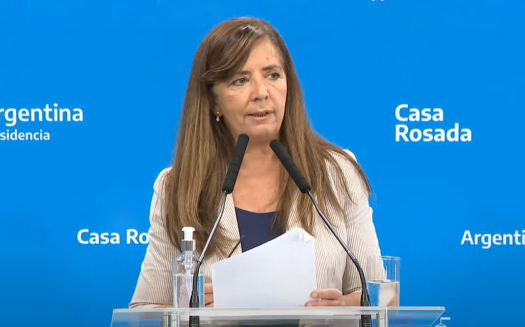 Gabriela Cerruti, vocera del Gobierno argentino