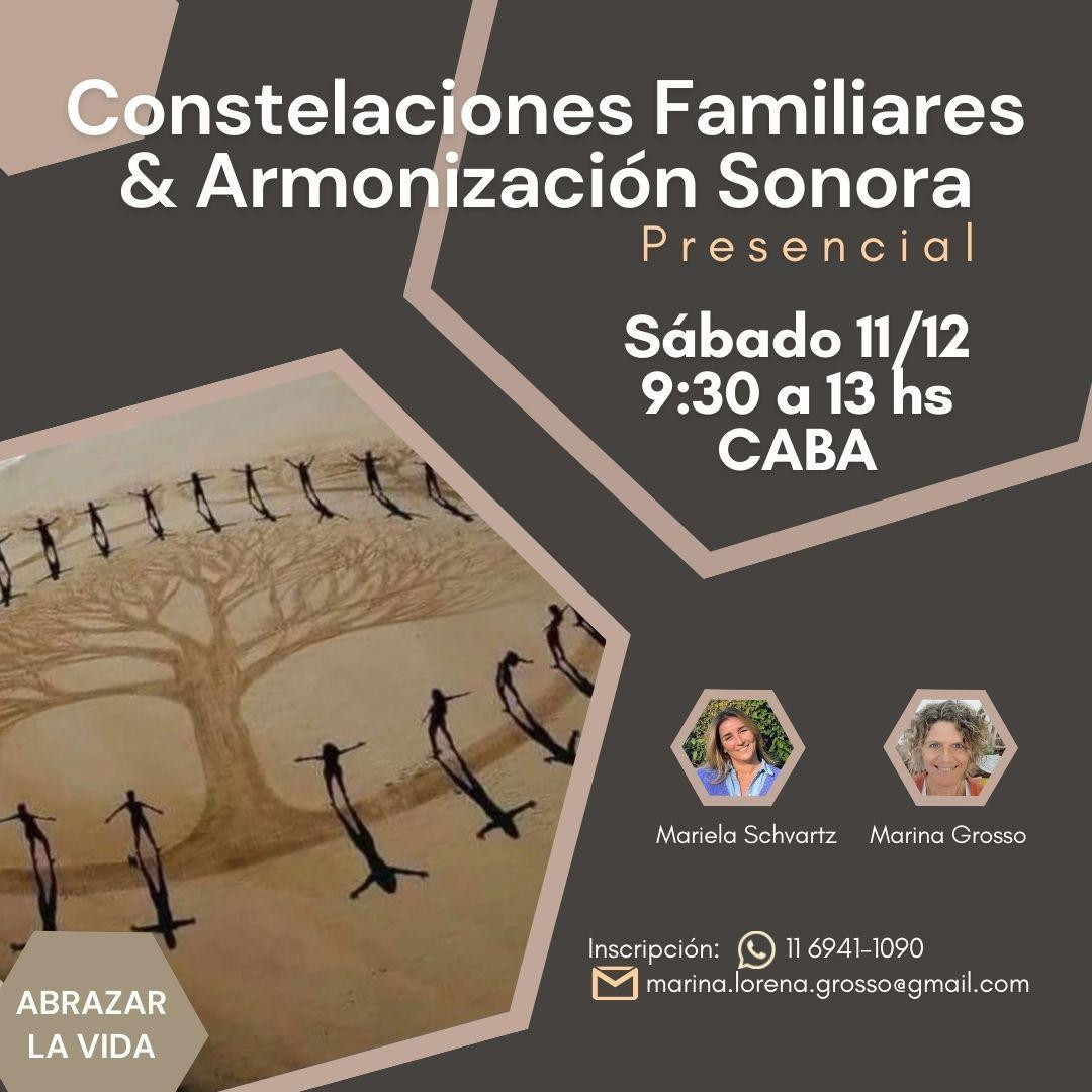 TALLER DE CONSTELACIONES FAMILIARES Y ARMONIZACION SONORA 
