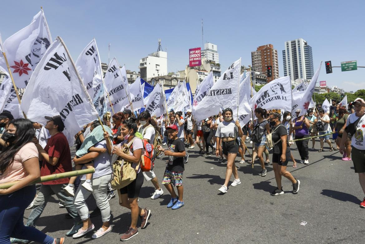 Marchas y protestas en el centro porteño, a 20 años del estallido social de 2001	, NA