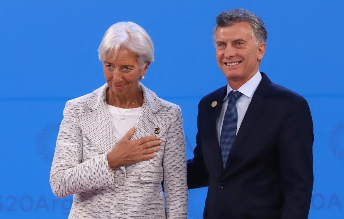 Mauricio Macri y Christine Lagarde (NA)