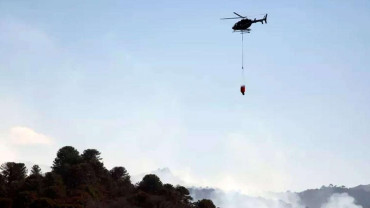 Cayó helicóptero hidrante que combatía incendios en la Patagonia: dos muertos