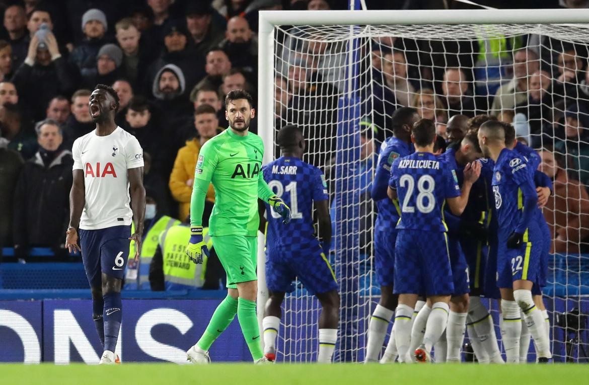 Festejo del Chelsea ante el Tottenham por la Carabao Cup, REUTERS