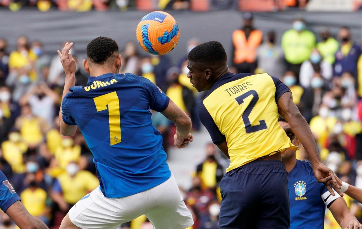 Ecuador recibe a Brasil en la Fecha 15 de las Eliminatorias Sudamericanas.EFE
