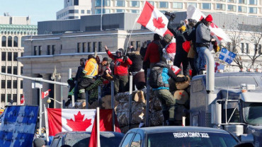 Trudeau aclaró si Canadá hará uso de militares para desalojar a manifestantes antivacunas