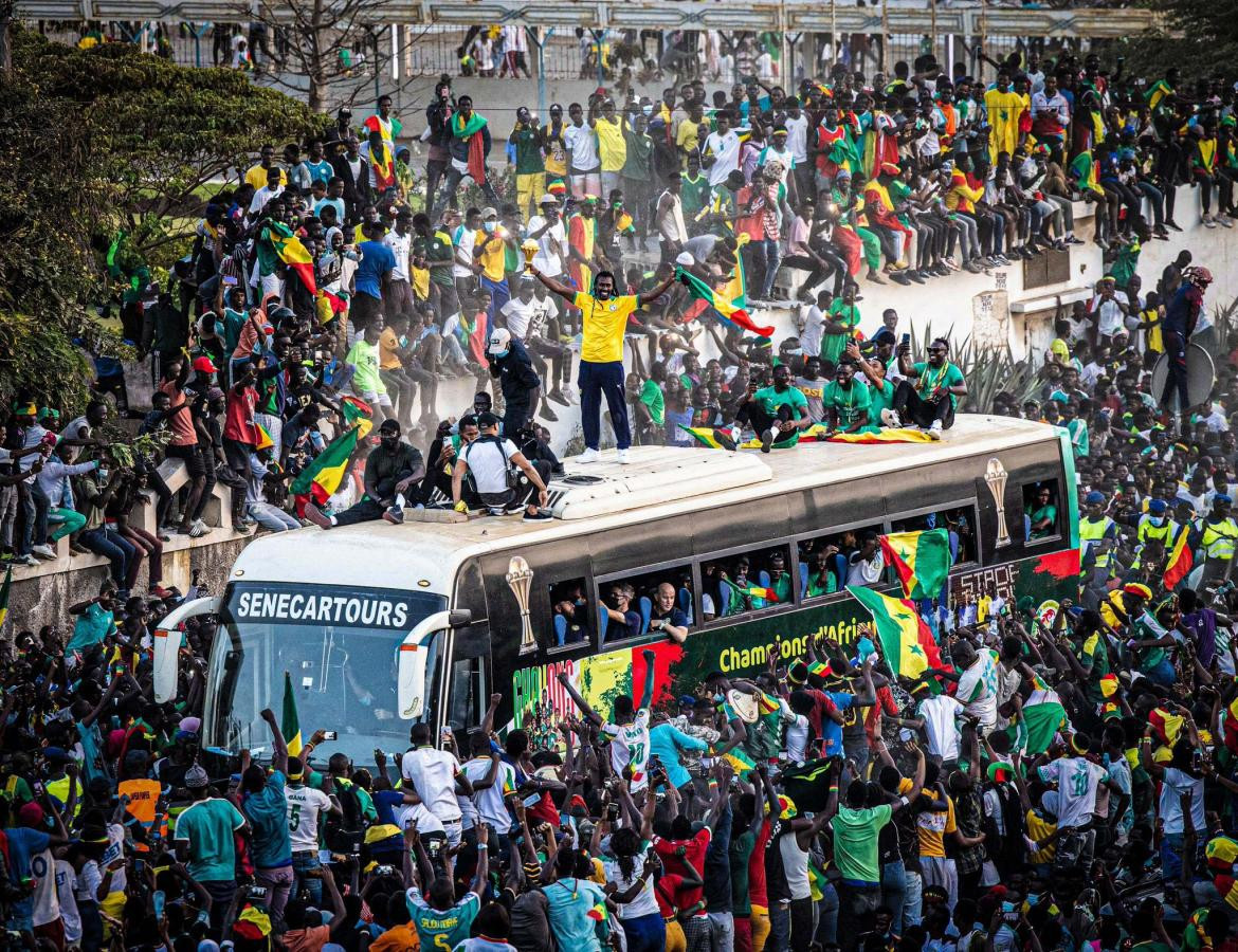 Recibimiento de Senegal tras Copa África, Reuters