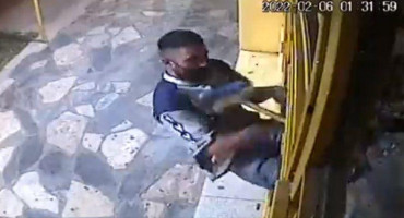 VIDEO: un ladrón intentó robar una panadería en Zárate y lo echaron a 