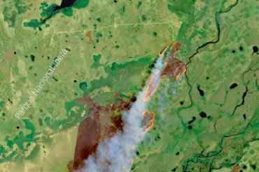 El daño ambiental provocado por los incendios en Corrientes se puede ver desde el espacio