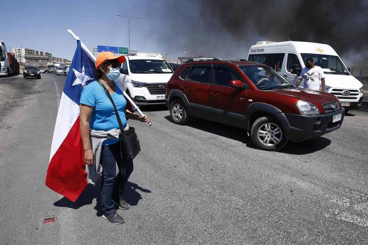 Protestas en Chile contra inmigrantes, foto EFE