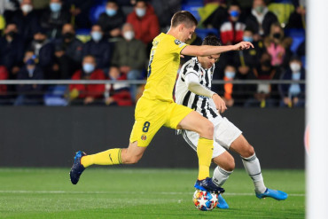 Villarreal y Juventus igualaron y la serie de octavos de Champions League quedó abierta para la vuelta