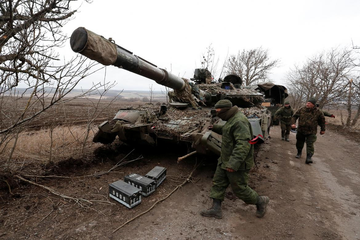 Conflicto entre Rusia y Ucrania, tanques rusos, Reuters