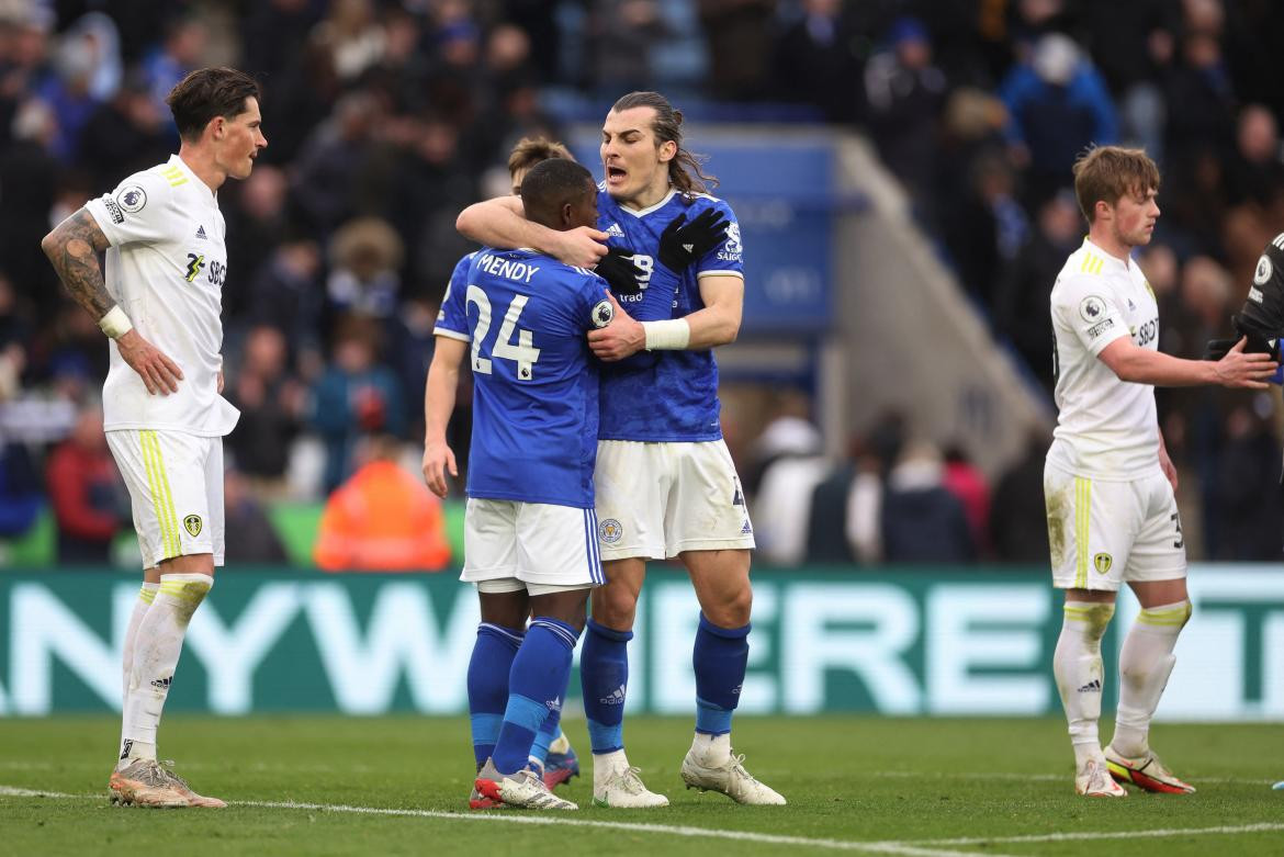 Derrota de Leeds ante Leicester por la Premier League, REUTERS