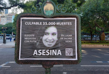 Alberto Fernández defendió a Cristina Kirchner tras aparición de polémicos afiches que la acusan de 