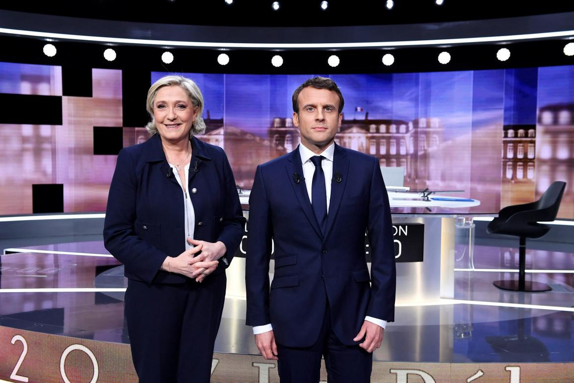 Macron y Le Pen, AFP