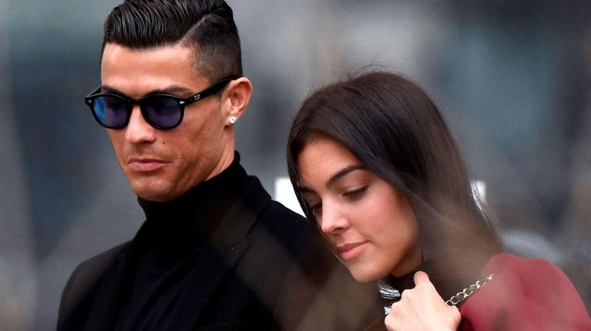 Cristiano Ronaldo y su esposa, Foto AFP