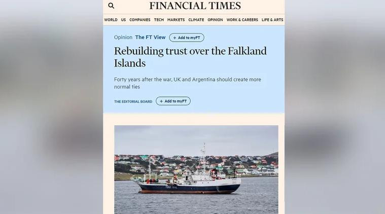 Artículo Financial Times sobre Malvinas