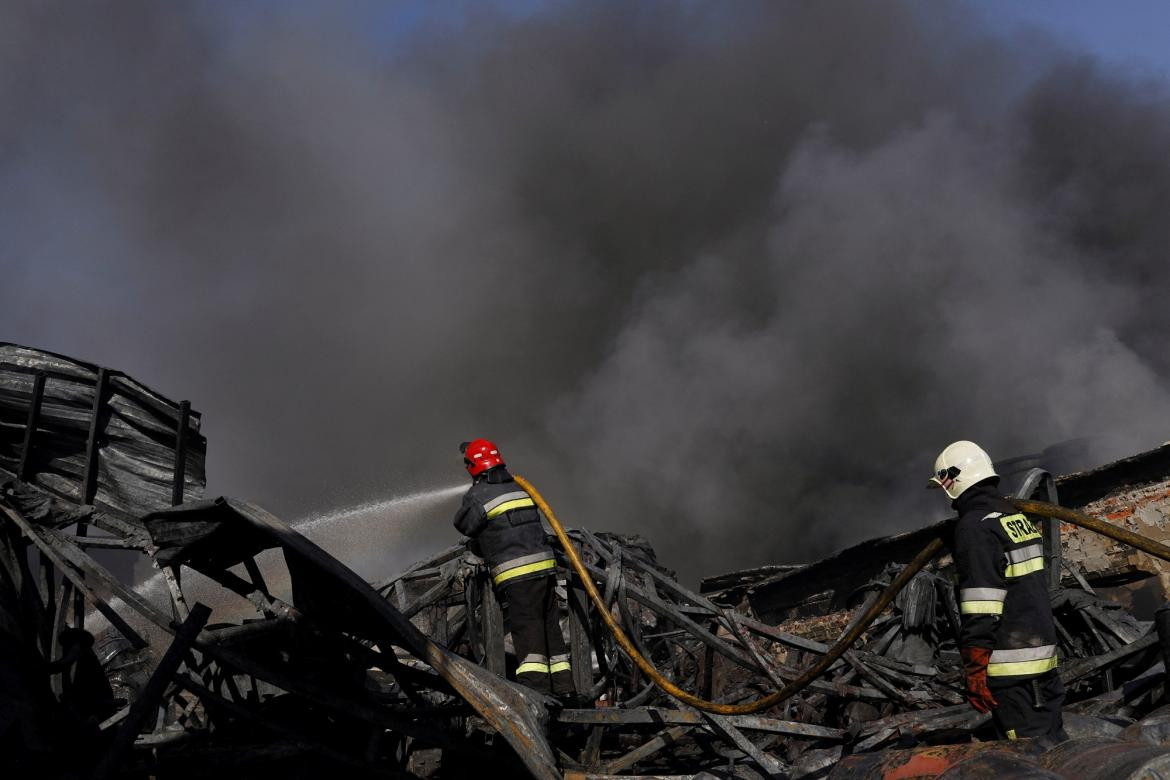 Conflicto Rusia-Ucrania, incendio, Reuters