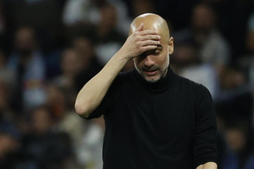 Guardiola abatido tras la eliminación del City en Champions: 