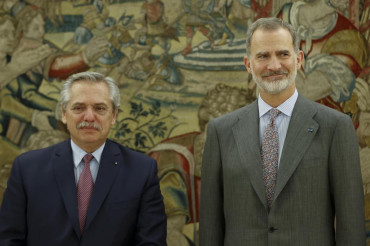 Alberto Fernández se reunió con el Rey de España en el Palacio de la Zarzuela