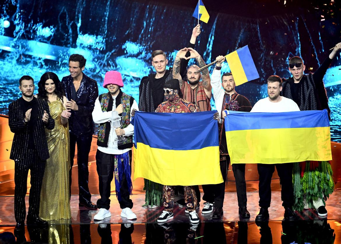 Ganadores ucranianos de Eurovisión 2022. Foto: AFP