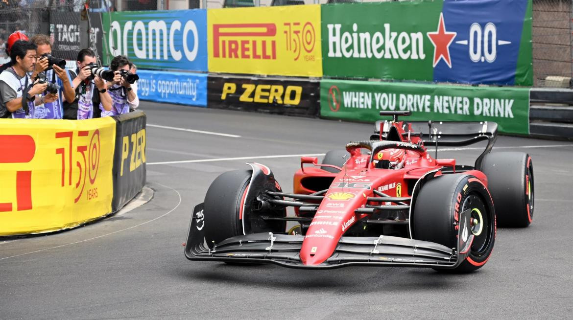 Charles Leclerc en el Gran Premio de Mónaco. Foto: EFE.