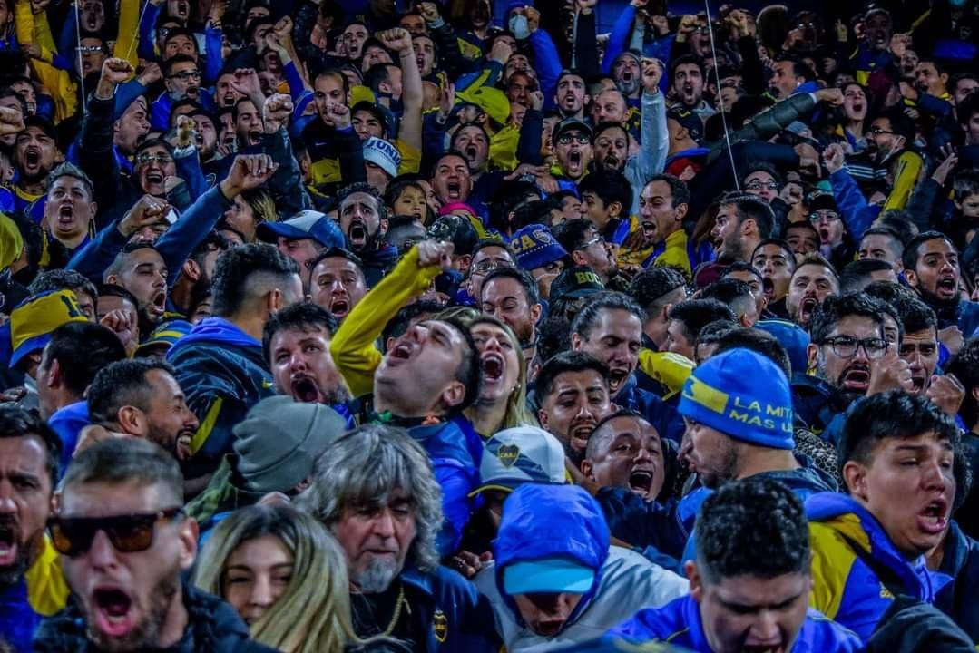 Hinchas de Boca, fútbol argentino. Foto: Twitter.