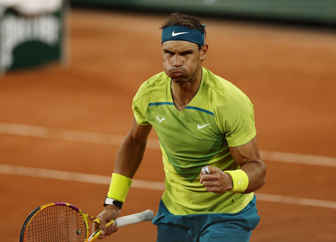 Rafael Nadal en Roland Garros. Foto: REUTERS.