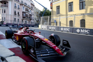 Fórmula 1: Leclerc fue más rápido que los Red Bull y se quedó con la pole en Bakú