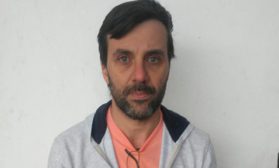 Pablo Damián Grottini, detenido. Foto: Twitter.