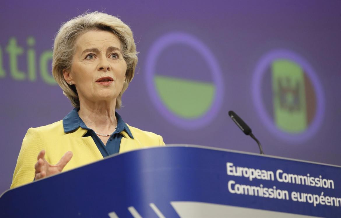 Presidenta de la Comisión Europea, Ursula von der Leyen. Foto: EFE.