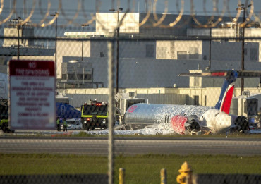 Video de pánico en Miami: avión se incendió al aterrizar y hubo heridos